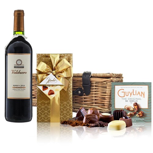 Valduero Reserva 75cl Red Wine And Chocolates Hamper